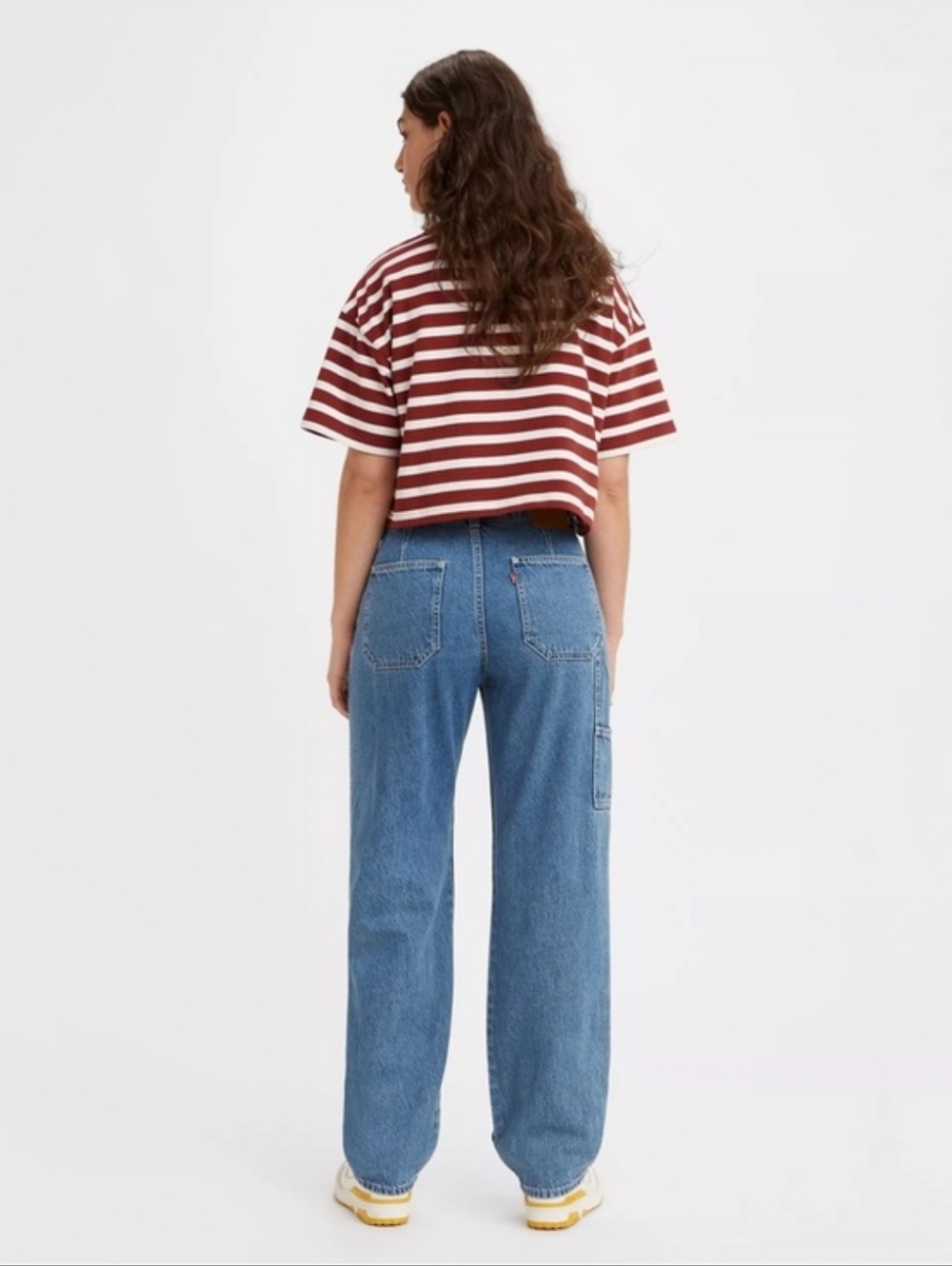 Levi's Dad Utility Blue Straight-Leg Women’s Jeans - Picture 2 of 12
